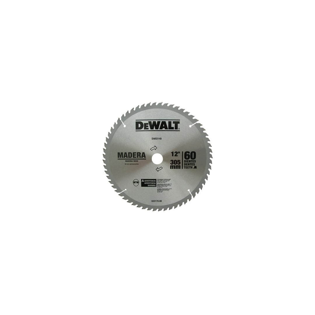 SERRA DE VÍDEA DEWALT PARA MADEIRA 12 COM 60 DENTES - DW03140