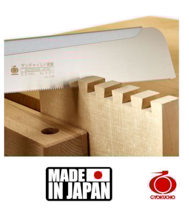 SERROTE JAPONÊS GYOKUCHO - TATEBIKI NOKO 240MM FOR DOVETAIL - 303 SERROTE JAPONÊS GYOKUCHO - TATEBIKI NOKO 240MM FOR DOVETAIL - 303