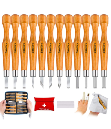 SIMILKY - CONJUNTO COM 12 FACAS PARA ESCULPIR SIMILKY - CONJUNTO COM 12 FACAS PARA ESCULPIR