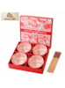 SINGULARE - CONJUNTO DE 4 TIGELAS ESTILO ORIENTAL BOÊMIO - FINE CERAMICS RED