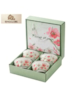 SINGULARE - CONJUNTO DE 4 TIGELAS ESTILO ORIENTAL BOÊMIO - FLOWER MANOR