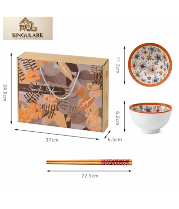 SINGULARE - CONJUNTO DE 6 TIGELAS ESTILO ORIENTAL BOÊMIO - SPECIFIC STYLE