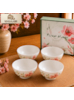 SINGULARE - CONJUNTO DE TIGELAS ESTILO ORIENTAL BOÊMIO - FLOWER MANOR