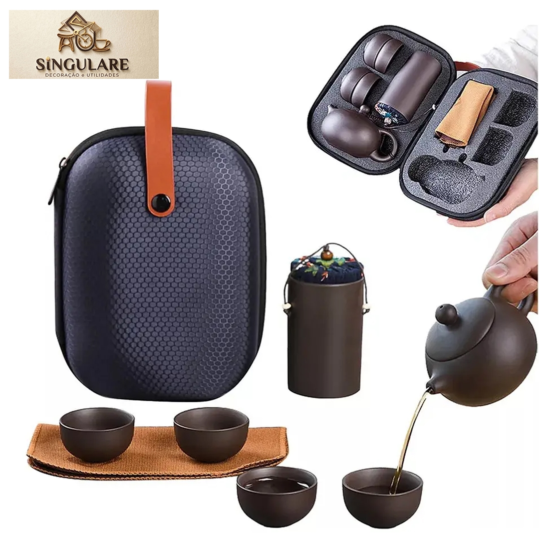 SINGULARE - KIT DE CHÁ PORTÁTIL COM ESTOJO