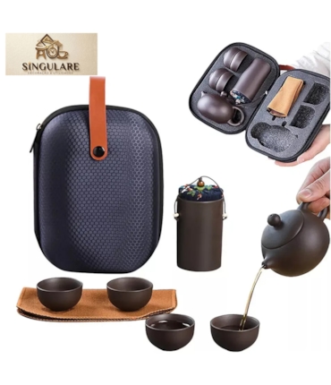 SINGULARE - KIT DE CHÁ PORTÁTIL COM ESTOJO