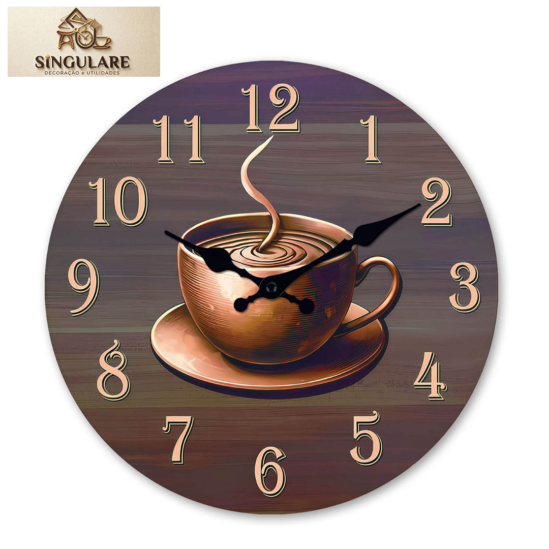 SINGULARE - RELÓGIO DE MADEIRA MODERNO DE PAREDE