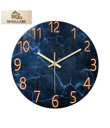 SINGULARE - RELÓGIO MODERNO DE PAREDE - AURORA AZUL - BL225
