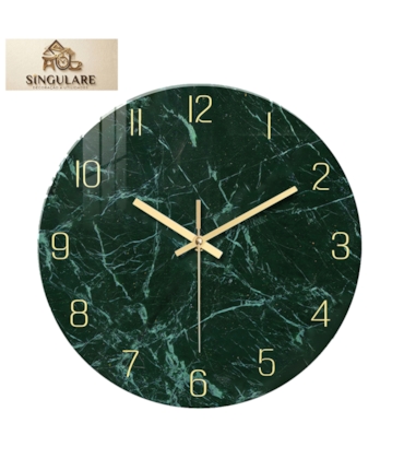 SINGULARE - RELÓGIO MODERNO DE PAREDE - FLORESTA GOLD - BL184