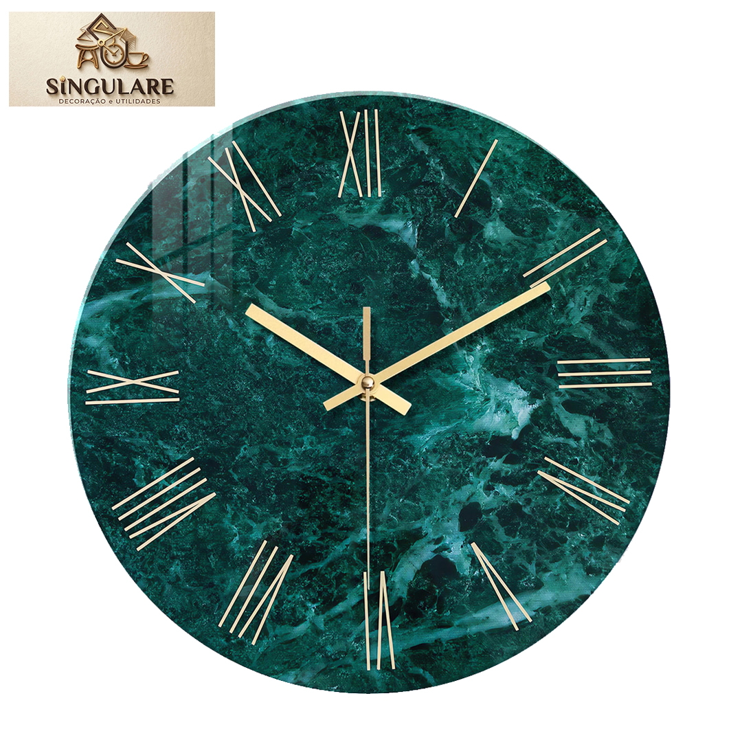 SINGULARE - RELÓGIO MODERNO DE PAREDE - JADE IMPERIAL - BL183