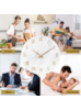 SINGULARE - RELÓGIO MODERNO DE PAREDE - MARBLE GOLD - BL085