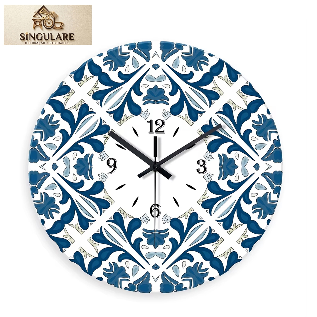 SINGULARE - RELÓGIO MODERNO DE PAREDE - ROYAL BLUE - BL233
