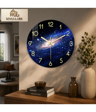 SINGULARE - RELÓGIO MODERNO DE PAREDE - VIA LÁCTEA - BL132