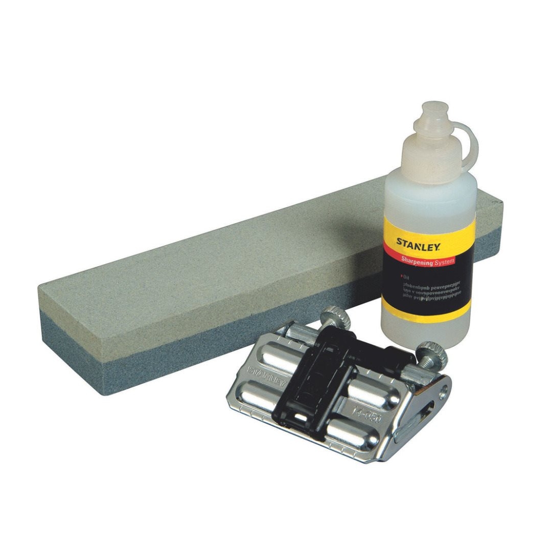 STANLEY - KIT PARA AFIAÇÃO: JIG E PEDRA DE AFIAÇÃO COM ÓLEO
