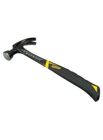 Stanley FatMax Xtreme 16 Oz AntiVibe Curved Claw Hammer - 51-162, Forged Steel, Vibration Reduction