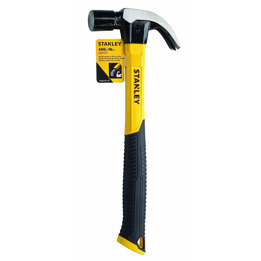 STANLEY - MARTELO UNHA COM CABO FIBRA DE VIDRO - 16 OZ