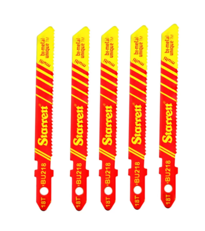 STARRETT - JOGO COM 5 LAMINAS BIMETAL PARA SERRA TICO-TICO - BU218