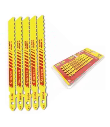 STARRETT - JOGO COM 5 LÂMINAS BIMETAL PARA SERRA TICO-TICO - BU36