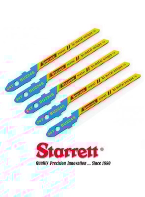 Starrett - Kit de Lâminas de Serra Tico-Tico 50MM (5 PEÇAS) - BU224S Starrett - Kit de Lâminas de Serra Tico-Tico 50MM (5 PEÇAS) - BU224S