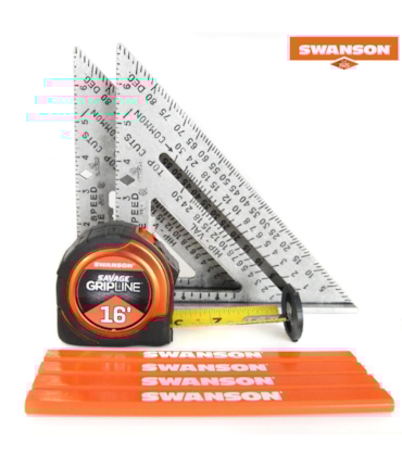 SWANSON - COMBO DE ESQUADROS, TRENA E LÁPIS SWANSON - COMBO DE ESQUADROS, TRENA E LÁPIS