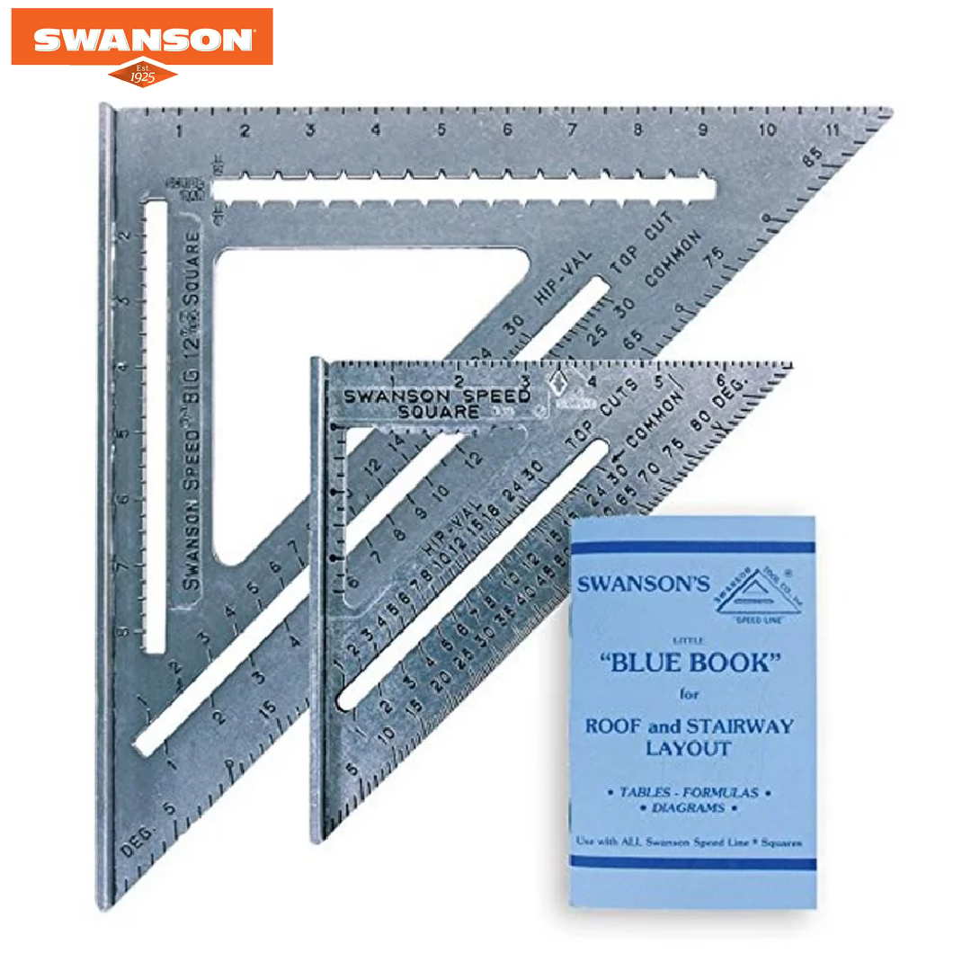 SWANSON - COMBO KIT ESQUADROS - 7 e 12 POLEGADAS - SW1201K