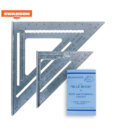 SWANSON - COMBO KIT ESQUADROS - 7 e 12 POLEGADAS - SW1201K