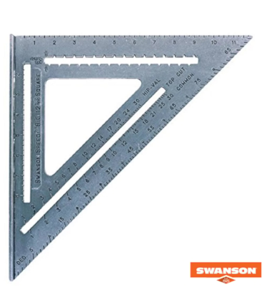 SWANSON - COMBO KIT ESQUADROS - 7 e 12 POLEGADAS - SW1201K