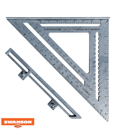 SWANSON - ESQUADRO 12 POLEG. COM SUPORTE