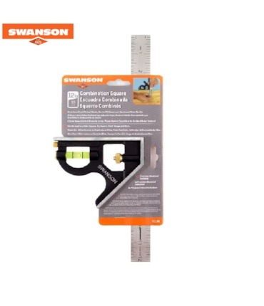 SWANSON - ESQUADRO COMBINADO - 30 CM - BLACK