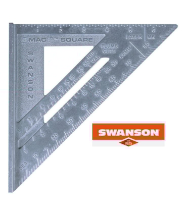 SWANSON - ESQUADRO MAGNÉTICO - 7 POLEG. - COM 5 FUNÇÕES