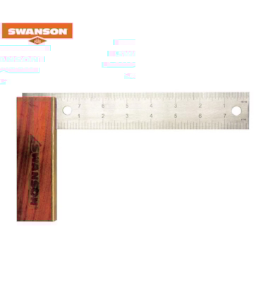 SWANSON - ESQUADRO MÉTRICO - 20 CM - CABO EM MADEIRA SWANSON - ESQUADRO MÉTRICO - 20 CM - CABO EM MADEIRA