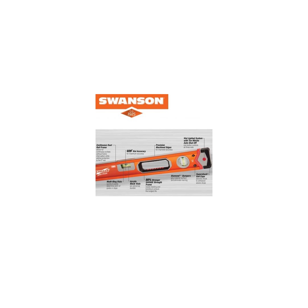 SWANSON - NÍVEL ILUMINADO - 24 POLEGADAS