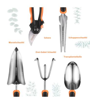 TACKLIFE - KIT COMPLETO PARA JARDINAGEM - 10 PEÇAS TACKLIFE - KIT COMPLETO PARA JARDINAGEM - 10 PEÇAS