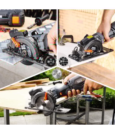 TACKLIFE - SERRA CIRCULAR PARA MADEIRA, METAL E CERÂMICA TACKLIFE - SERRA CIRCULAR PARA MADEIRA, METAL E CERÂMICA