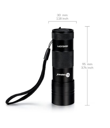 TAOTRONICS - LANTERNA ULTRAVIOLETA DETECTORA DE MANCHAS TAOTRONICS - LANTERNA ULTRAVIOLETA DETECTORA DE MANCHAS