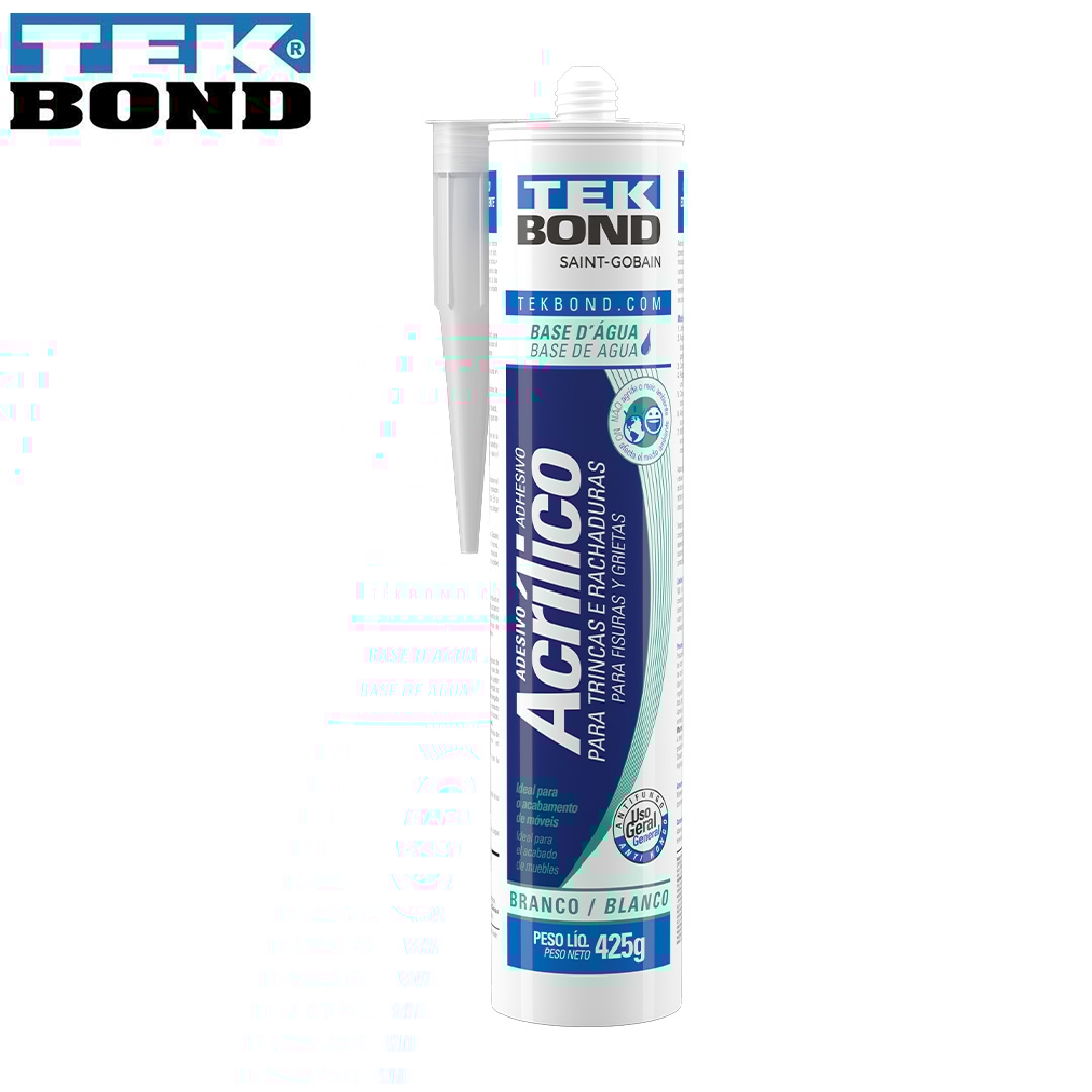 TEKBOND - SELADOR DE TRINCAS ADESIVO ACRÍLICO A BASE D’ÁGUA - 280ML