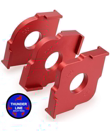 THUNDERLINE - CONJUNTO COM GABARITOS DE CANTOS EM ALUMÍNIO ANODIZADO THUNDERLINE - CONJUNTO COM GABARITOS DE CANTOS EM ALUMÍNIO ANODIZADO