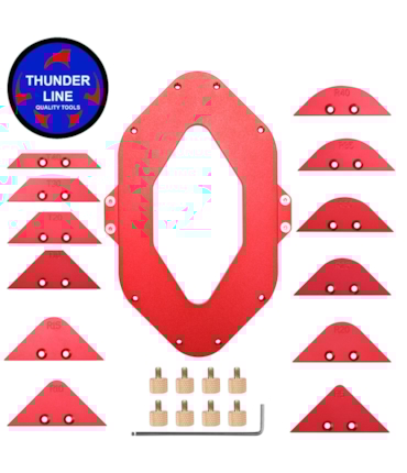 THUNDERLINE - CONJUNTO DE GABARITOS PARA BORDAS THUNDERLINE - CONJUNTO DE GABARITOS PARA BORDAS