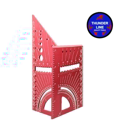 THUNDERLINE - ESQUADRO 3D MITRE - EM ALUMÍNIO ANODIZADO