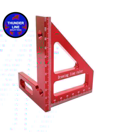 THUNDERLINE - ESQUADRO 3D - TIPO JAPONÊS - EM ALUMÍNIO ANODIZADO THUNDERLINE - ESQUADRO 3D - TIPO JAPONÊS - EM ALUMÍNIO ANODIZADO
