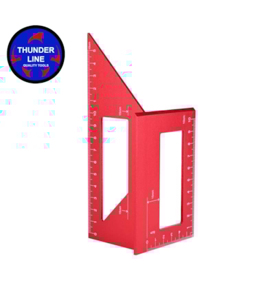 THUNDERLINE - ESQUADRO 3D - TIPO JAPONÊS - EM ALUMÍNIO ANODIZADO THUNDERLINE - ESQUADRO 3D - TIPO JAPONÊS - EM ALUMÍNIO ANODIZADO