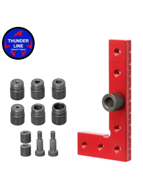 THUNDERLINE - ESQUADRO CENTRALIZADOR COM BUCHAS PARA FURAÇÃO