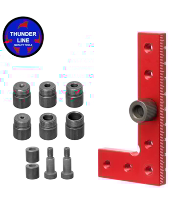 THUNDERLINE - ESQUADRO CENTRALIZADOR COM BUCHAS PARA FURAÇÃO THUNDERLINE - ESQUADRO CENTRALIZADOR COM BUCHAS PARA FURAÇÃO