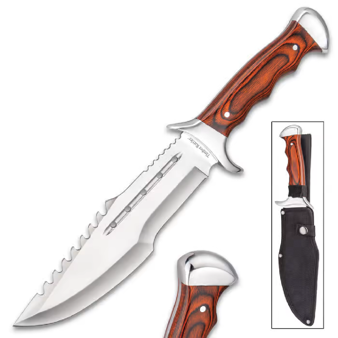 TIMBER RATTLER - FACA GRIZZLY FIGHTER - TR164