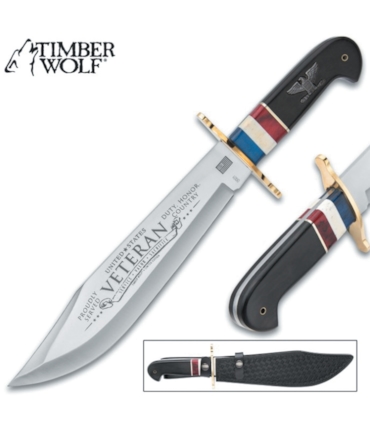 TIMBER WOLF - FACA BOWIE VETERANOS DO VIETNÃ - ED. LIMITADA TIMBER WOLF - FACA BOWIE VETERANOS DO VIETNÃ - ED. LIMITADA