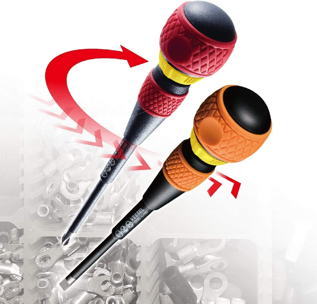 VESSEL - BALL GRIP - CHAVE JAPONESA PHILLIPS PH2 MAGNÉTICA - 100