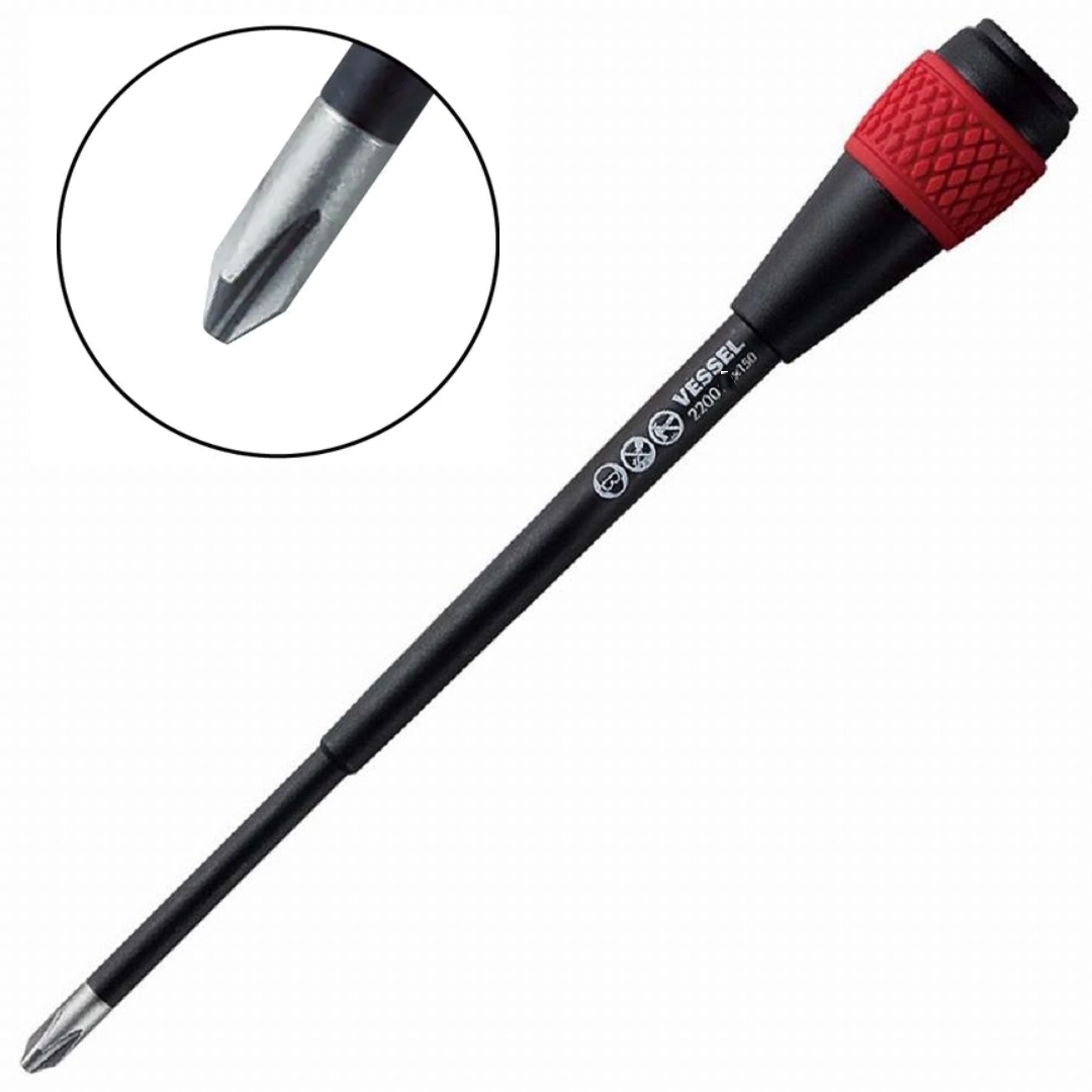 VESSEL - BALL GRIP - CHAVE JAPONESA PH2 MAGNÉTICA - Tools BR