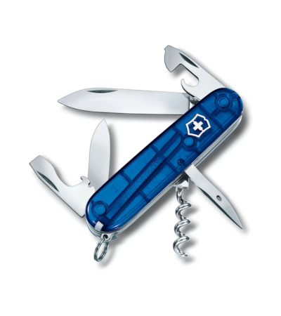 VICTORINOX - CANIVETE SPARTAN AZUL TRANSLÚCIDO 12 FUNÇÕES