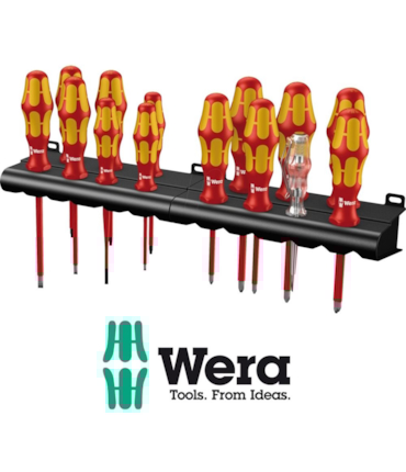 WERA - JOGO DE CHAVES KRAFTFORM 100VDE - PARA ELETRICISTAS - COM 14 PEÇAS