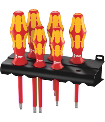 Wera Kraftform Plus 160i/6 Insulated Professional Screwdriver Set, 6-Piece Wera Kraftform Plus 160i/6 Insulated Professional Screwdriver Set, 6-Piece