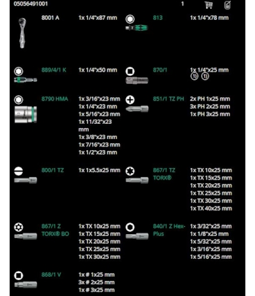 Wera Tool-Check Plus Imperial, 39 Peças